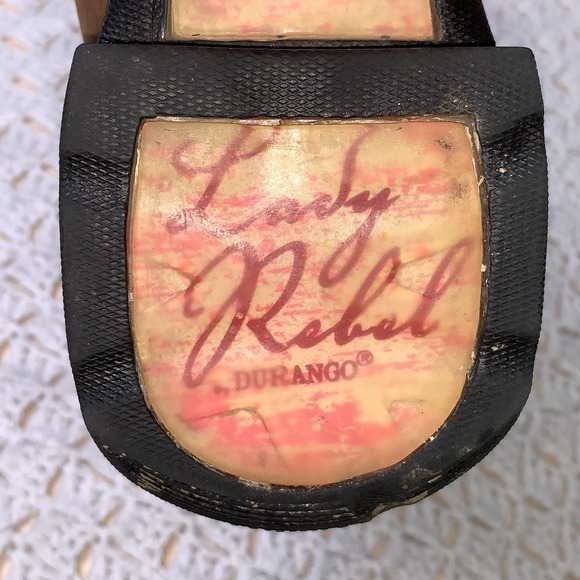 Durango Lady Rebel Western Boots Women Size 8.5 Leather Brown Pink Cowgirl Rodeo - Picture 14 of 14